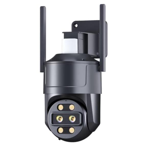 sound and light warning spherical camera